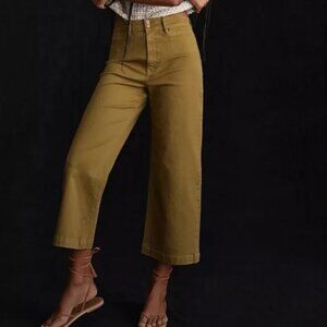 Anthropologie Unpublished Gemma Cropped Wide Leg Pants